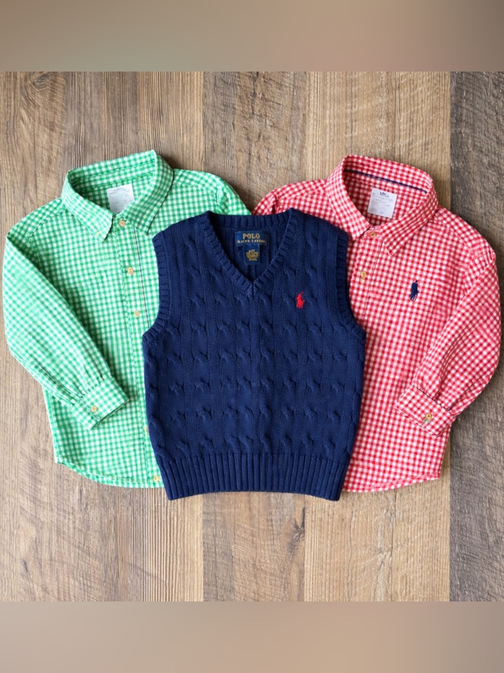 Polo Ralph Lauren Toddler Outfit Bundle 2T Vest 18M Shirts‎ Preppy